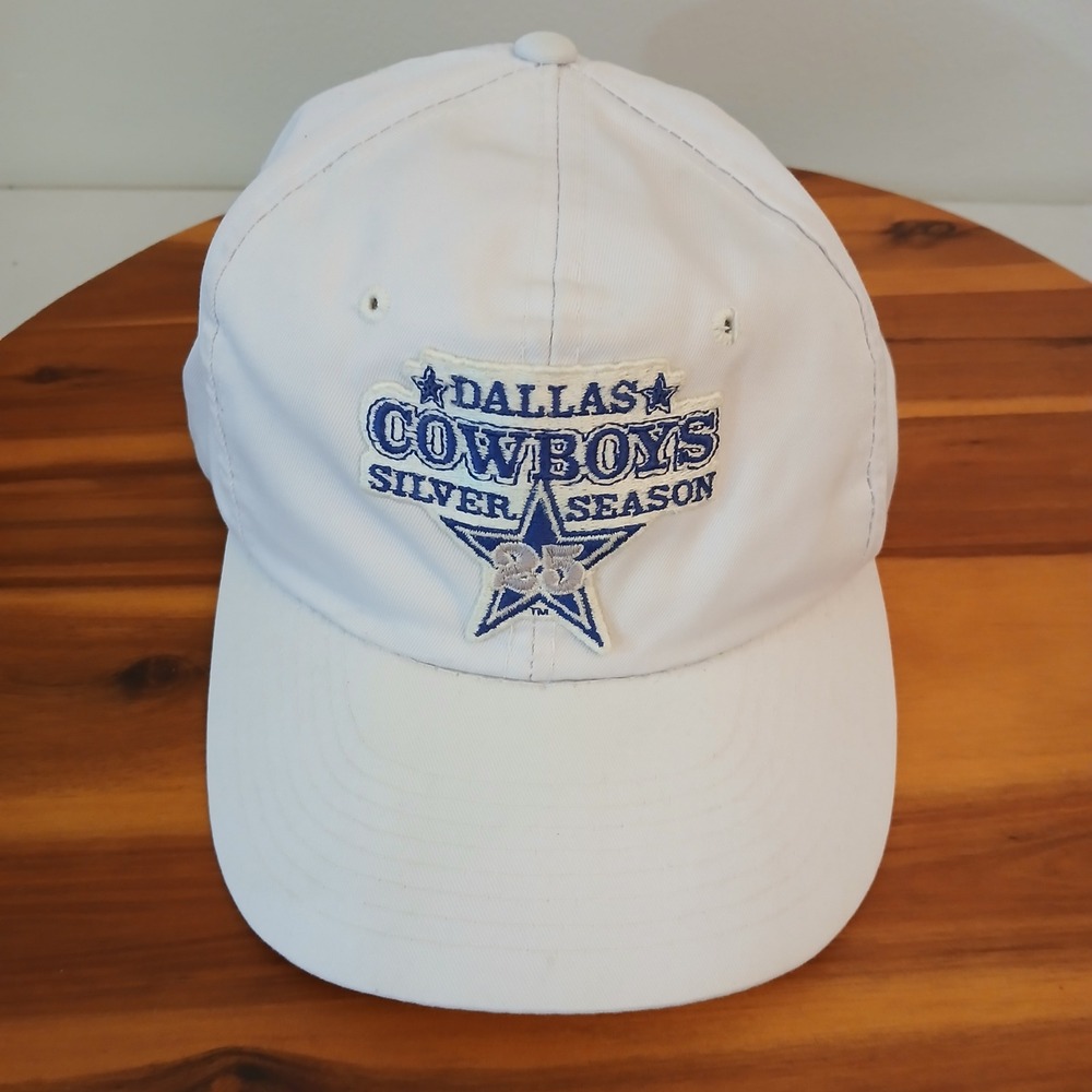 Vintage Sports Specialties Dallas Cowboys Silver Season 25th Hat‎ Cap Snapback